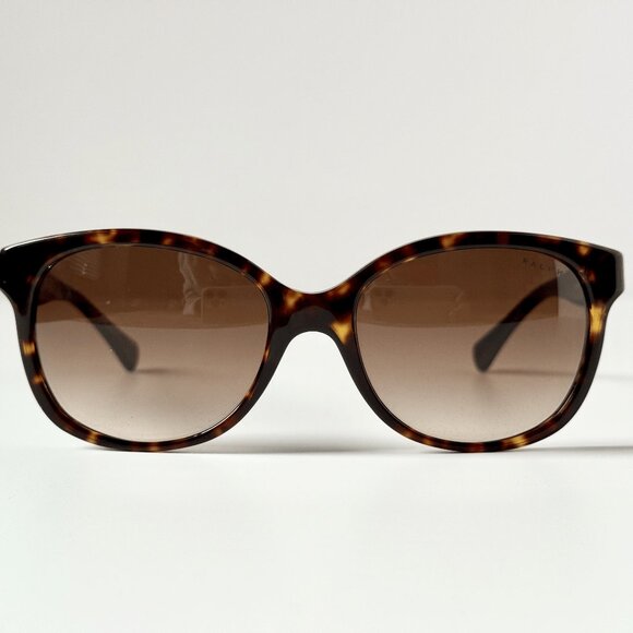 Ralph RA5191 1378/13 Cat Eye Sunglasses 55mm Dark Havana Brown Gradient Women's - Picture 4 of 6